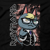 Heavy Metal Tees by Draculabyte l Made from 100% cotton, this unisex t-shirt rocks. Black T-shirt in sizes from small to 6X. Metalheads, Cross, Cat, Dog, KK Slider, Guitar, Retro Gamer, Graphic Art, Nintendo Switch, 3DS, Animal Forest, New Horizons, Tom Nook, Iron Maiden, Isabelle, Raymond, Animal Crossing, Bells, Town, Villagers, Resetti