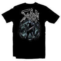 Heavy Metal Tees by Draculabyte l Made from 100% cotton, this unisex t-shirt rocks. Black T-shirt in sizes from small to 6X. Horror, Movie, Film, Scary, Halloween, Evil, Bloody, Killer, Murder, Terror, Jason Voorhees, Friday the 13th, Camp Crystal Lake, Mask, Knife, Freddy VS Jason  Jason X, Space, Sci-Fi, Slasher, Shirt, Clothes
