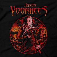 Heavy Metal Tees by Draculabyte l Made from 100% cotton, this unisex t-shirt rocks. Black T-shirt in sizes from small to 6X. Horror, Movie, Film, Scary, Halloween, Evil, Bloody, Killer, Murder, Terror, Jason Voorhees, Friday the 13th, Camp Crystal Lake, Mask, Knife, Freddy VS Jason, Pamela, Counselor, Slasher, Shirt, Clothes