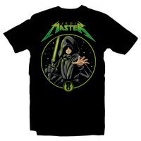 Heavy Metal Tees by Draculabyte l Made from 100% cotton, this unisex t-shirt rocks. Black T-shirt in sizes from small to 6X. Metalheads, Graphic Art, Movie, Film, Sci-Fi, Yoda, Mandalorian, Boba Fett, Darth Vader, Princess Leia, This is the way, Music, Rebel, Black, Chewbacca, Han Solo, Falcon, Luke Skywalker, Jedi Master, Jedi Knight, The Force, LightSaber