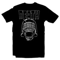 Heavy Metal Tees by Draculabyte l Made from 100% cotton, this unisex t-shirt rocks. Black T-shirt in sizes from small to 6X. Comic Book, Comic, Mega City One, Father of Justice, Fear, Judge Death, Dark Judges, Movie, Film, Mortis, Fire, 70's, 80s, 90s, 1980s, 1990s, Dead or alive, Cop, Justice, Robocop, Law, Cop, Police