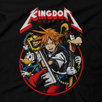 Heavy Metal Tees by Draculabyte l Made from 100% cotton, this unisex t-shirt rocks. Black T-shirt in sizes from small to 6X. Final Fantasy, FF VI, JRPG, Japan, Kefka Palazzo, Videogames, PS2, PS3, PS4, PS5, Herts, Sora, RPG, Shadow