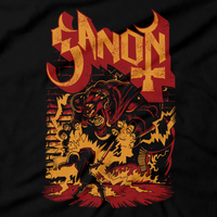 Heavy Metal Tees by Draculabyte l Made from 100% cotton, this unisex t-shirt rocks. Black T-shirt in sizes from small to 6X. Prince of Darkness Zelda, Nintendo design.