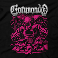 Heavy Metal Tees by Draculabyte l Made from 100% cotton, this unisex t-shirt rocks. Black T-shirt in sizes from small to 6X.  Retro, Video Games, Gamer, SNES, Nintendo Shirt, Switch, Halloween, Spooky, Cute, N64, Graphic Art, Kirby, Suck, Dreamland, Super Smash Bros, N64, Music, Ghost, Switch, Super Mario 64, Gorimondo, kirby and the forgotten land