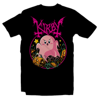 Heavy Metal Tees by Draculabyte l Made from 100% cotton, this unisex t-shirt rocks. Black T-shirt in sizes from small to 6X.  SMB, Super Mario 64, Mario Kart 64, Retro, Video Games, Gamer, SNES, Nintendo Shirt, Switch, Halloween, Spooky, Cute, N64, Graphic Art, Kirby, Suck, Dreamland, Super Smash Bros, N64, Music, Pumpkin, Ghost, Pacman, Switch
