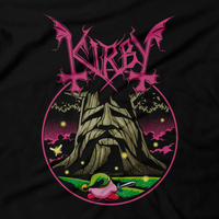 Heavy Metal Tees by Draculabyte l Made from 100% cotton, this unisex t-shirt rocks. Black T-shirt in sizes from small to 6X.  Retro, Video Games, Gamer, SNES, Switch, Cute, N64, Graphic Art, Suck, Dreamland, Super Smash Bros, N64, Super Mario 64, Zelda, Link, Ocarina of Time, Deku Tree, kirby and the forgotten land, Dungeon, Online Shop, Store, TLOZ, Girl