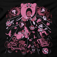 Heavy Metal Tees by Draculabyte l Made from 100% cotton, this unisex t-shirt rocks. Black T-shirt in sizes from small to 6X.  Super Mario, SMB, Super Mario 64, Mario Kart 64, Retro, Video Games, Gamer, MK8, SNES, Nintendo Shirt, Switch, N64, Graphic Art, Kirby, Yoshi, Luigi, Weapon, Bomb, Suck, Dreamland, Super Smash Bros, N64, Korn, Music