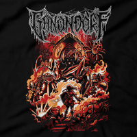 Heavy Metal Tees by Draculabyte l Made from 100% cotton, this unisex t-shirt rocks. Black T-shirt in sizes from small to 6X. Metalheads - Retro Gamer, Graphic Art, Video Games, Breath of the Wild, Boss, Ganon, Ganondorf, TLOZ, Hyrule, King, Ocarina of Time, OOT, Majora's Mask, Nintendo Shirt, Hyrule, Triforce, NES, The Legend of Zelda, Dark, Skull Kid