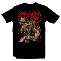 Heavy Metal Tees by Draculabyte l Made from 100% cotton, this unisex t-shirt rocks. Black T-shirt in sizes from small to 6X. Metalheads, Fighting Game, Finish Him, Arcade, Fighter, Sub Zero, Mortal Kombat 11, MK, Fatality, Blood, SNES, MK2, Raiden, 90s, 1990s, Goro, Shao Kahn, Boss, MK11, Skull, Graphic, Scorpion, Sega, Movie