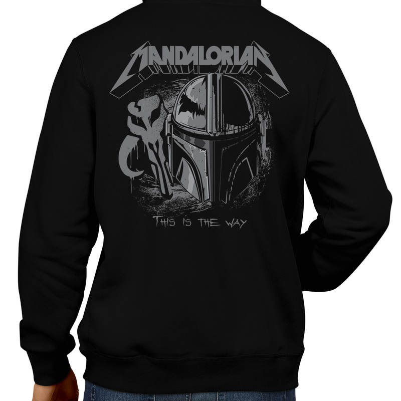 This unisex hoodie rocks. Black Hoodie For Men or Women. Sizes S to 5X - Read my lips , mercy is for wimps. Hoody, Jacket, Coat. Winter. Rock, Movie, Film, Sci-Fi, Yoda, Baby Yoda, Bounty Hunter, TV, Mandalorian, Boba Fett, Darth Vader, Princess Leia, Episode, 6, 7, 8, 9, This is the way, Retro 80s, Metallica, Ride the Lightning