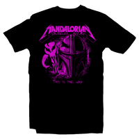 Heavy Metal Tees by Draculabyte l Made from 100% cotton, this unisex t-shirt rocks. Black T-shirt in sizes from small to 6X. Metalheads, Graphic Art, Rock, Movie, Film, Sci-Fi, Yoda, Baby Yoda, Bounty Hunter, TV Show, Mandalorian, Warrior, Boba Fett, Disney, Darth Vader, Plus, Princess Leia, Heavy Infantry, Blaster, Episode 3, This is the way, Metallica