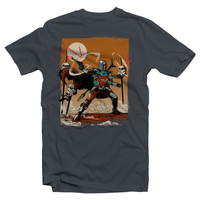 Heavy Metal Tees by Draculabyte l Made from 100% cotton, this unisex t-shirt rocks. Black T-shirt in sizes from small to 6X. Graphic Art, Rock, Movie, Film, Sci-Fi, Yoda, Baby Yoda, Bounty Hunter, TV Show, Mandalorian, Warrior, Boba Fett, Darth Vader, Plus, Princess Leia, Blaster, Episode 3, This is the way, Season 2, Music, Cute, The Child, Best