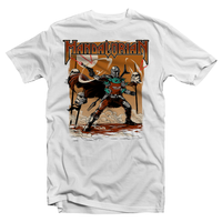 Heavy Metal Tees by Draculabyte l Made from 100% cotton, this unisex t-shirt rocks. Black T-shirt in sizes from small to 6X. Graphic Art, Rock, Movie, Film, Sci-Fi, Yoda, Baby Yoda, Bounty Hunter, TV Show, Mandalorian, Warrior, Boba Fett, Darth Vader, Plus, Princess Leia, Blaster, Episode 3, This is the way, Season 2, Music, Cute, The Child, Best