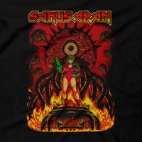 Heavy Metal Tees by Draculabyte l Made from 100% cotton, this unisex t-shirt rocks. Black T-shirt in sizes from small to 6X. Metalheads, Sci-Fi, Science Fiction, SNES, NES, Bounty Hunter, Zebes, Prime, Zero Suit, Alien, Ridley, Smash Bros, Retro Gamer, Graphic Art, Fusion, Super Nintendo, Priest, Metroid, Samus Aran, Justin Bailey, Sexy