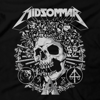 Heavy Metal Tees by Draculabyte l Made from 100% cotton, this unisex t-shirt rocks. Black T-shirt in sizes from small to 6X. Metalheads. Horror, Movie, Film, Scary, Halloween, Evil, Bloody, Killer, Murder, Ghosts, poltergeist, Beast, Tv, midsommar, Summer, Cult, Sweden, Clothes, Shop, The Wicker Man, Skull, Bones, Halloween, Clothing Store