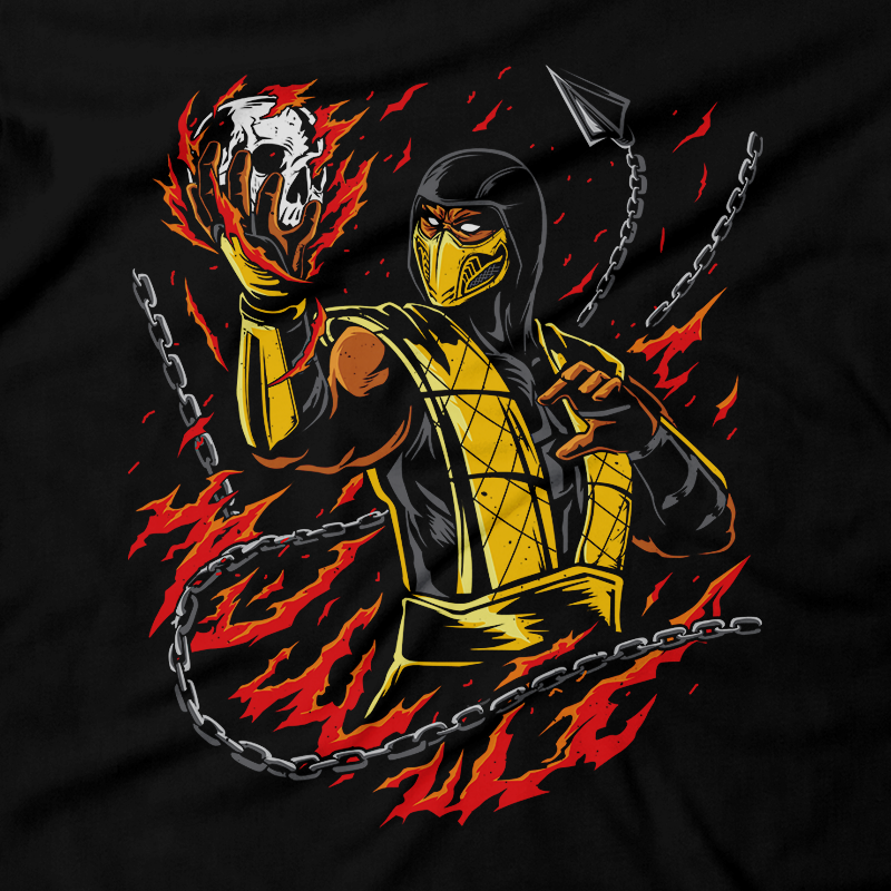 Heavy Metal Tees by Draculabyte l Made from 100% cotton, this unisex t-shirt rocks. Black T-shirt in sizes from small to 6X. Metal, Metalheads, Fighting Game, Finish Him, Arcade, Fighter, Sub Zero, Mortal Kombat 11, MK, Fatality, Blood, SNES, MK2, Raiden, 90s, 1990s, MK11, Skull, Graphic, Scorpion, Movie, Skull, Spine, Head Rip, Ice, MK3, Ninja