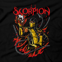 Heavy Metal Tees by Draculabyte l Made from 100% cotton, this unisex t-shirt rocks. Black T-shirt in sizes from small to 6X. Metal, Metalheads, Fighting Game, Finish Him, Arcade, Fighter, Sub Zero, Mortal Kombat 11, MK, Fatality, Blood, SNES, MK2, Raiden, 90s, 1990s, MK11, Skull, Graphic, Scorpion, Movie, Skull, Spine, Head Rip, Ice, MK3, Ninja