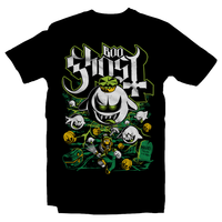 Heavy Metal Tees by Draculabyte l Made from 100% cotton, this unisex t-shirt rocks. Black T-shirt in sizes from small to 6X. Metalheads, King Boo, Ghost, Super Mario, SMB, Mario 3, Super Mario 64, Mario Kart, Mario Kart 64, Retro, Video Games, Gamer, Ghost Band, Papa Emeritus, SNES, Shirt Nintendo Shirt, Switch, N64, Graphic Art, Luigi, Luigi's Mansion