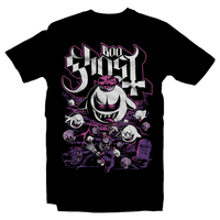 Heavy Metal Tees by Draculabyte l Made from 100% cotton, this unisex t-shirt rocks. Black T-shirt in sizes from small to 6X. Metalheads, King Boo, Ghost, Super Mario, SMB, Mario 3, Super Mario 64, Mario Kart, Mario Kart 64, Retro, Video Games, Gamer, Ghost Band, Papa Emeritus, SNES, Shirt Nintendo Shirt, Switch, N64, Graphic Art, Luigi, Luigi's Mansion