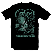 Heavy Metal T-Shirt for Me and Women - Sizes S, M, L, XL, 2X, 3X, 4X, 5X, 6X, Black - Retro Gaming, PS1, Classic, Oddworld, Abe's Odyssey, Stranger, Soul Storm, New and Tasty, RuptureFarms, Mudokon, Crash, Jak and Daxter, PS2, Playstation 2, Insomniac, Spyro, Ratchet and Clank, Guns, PS3, PS4, PS5, Spyro