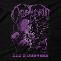 Heavy Metal T-Shirt for Me and Women - Sizes S, M, L, XL, 2X, 3X, 4X, 5X, 6X, Black - Retro Gaming, PS1, Classic, Oddworld, Abe's Odyssey, Stranger, Soul Storm, New and Tasty, RuptureFarms, Mudokon, Crash, Jak and Daxter, PS2, Playstation 2, Insomniac, Spyro, Ratchet and Clank, Guns, PS3, PS4, PS5, Spyro