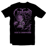 Heavy Metal T-Shirt for Me and Women - Sizes S, M, L, XL, 2X, 3X, 4X, 5X, 6X, Black - Retro Gaming, PS1, Classic, Oddworld, Abe's Odyssey, Stranger, Soul Storm, New and Tasty, RuptureFarms, Mudokon, Crash, Jak and Daxter, PS2, Playstation 2, Insomniac, Spyro, Ratchet and Clank, Guns, PS3, PS4, PS5, Spyro