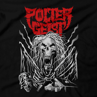 Heavy Metal Tees by Draculabyte l Made from 100% cotton, this unisex t-shirt rocks. Black T-shirt in sizes from small to 6X. Metalheads. Horror, Movie, Film, Scary, Halloween, Evil, Bloody, Killer, Murder, Ghosts, poltergeist, Beast, Tv, Steven Spielberg Ghost, Static, Skeletons, 80s, 1980s, Steven, Diane Freeling, Clothes, Shop, Clothing Store