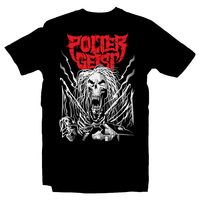 Heavy Metal Tees by Draculabyte l Made from 100% cotton, this unisex t-shirt rocks. Black T-shirt in sizes from small to 6X. Metalheads. Horror, Movie, Film, Scary, Halloween, Evil, Bloody, Killer, Murder, Ghosts, poltergeist, Beast, Tv, Steven Spielberg Ghost, Static, Skeletons, 80s, 1980s, Steven, Diane Freeling, Clothes, Shop, Clothing Store