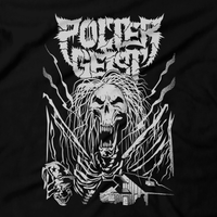 Heavy Metal Tees by Draculabyte l Made from 100% cotton, this unisex t-shirt rocks. Black T-shirt in sizes from small to 6X. Metalheads. Horror, Movie, Film, Scary, Halloween, Evil, Bloody, Killer, Murder, Ghosts, poltergeist, Beast, Tv, Steven Spielberg Ghost, Static, Skeletons, 80s, 1980s, Steven, Diane Freeling, Clothes, Shop, Clothing Store