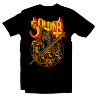 Heavy Metal Tees by Draculabyte l Made from 100% cotton, this unisex t-shirt rocks. Black T-shirt in sizes from small to 6X. Metalheads, Tv Show, Japan, Japanese, Goldar, Alien, Wolf, Monkey, Red, Blue, Yellow, Black, Pink, Green, Lord Zedd, Rita Repulsa, mighty morphin power rangers, Tommy, Zordon, Alpha 5, Megazord, Thunder Megazord