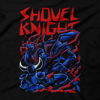 Heavy Metal Tees by Draculabyte l Made from 100% cotton, this unisex t-shirt rocks. Black T-shirt in sizes from small tKnight, Black Knight, Retro, Video Games, Metalhead, Shovel Knight, 8-Bit, NES, Playstation, XBox, Nintendo Switch, Plague of Shadows, Specter of Torment, Showdown, Enchantress, King of Card Clothes, Shop Graphic Art.