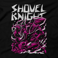 Heavy Metal Tees by Draculabyte l Made from 100% cotton, this unisex t-shirt rocks. Black T-shirt in sizes from small tKnight, Black Knight, Retro, Video Games, Metalhead, Shovel Knight, 8-Bit, NES, Playstation, XBox, Nintendo Switch, Plague of Shadows, Specter of Torment, Showdown, Enchantress, King of Card Clothes, Shop Graphic Art.