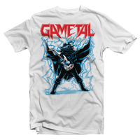 Heavy Metal Tees by Draculabyte l Made from 100% cotton, this unisex t-shirt rocks. Black T-shirt in sizes from small to 6X. GaMetal, Youtube, Video Games, Gamer, Retro Gamer, Retro Gaming, Bard, Guitar, Boo, Super Mario, Kirby, Jonny Atma, Music, Shirt, Clothes