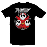Heavy Metal Tees by Draculabyte l Made from 100% cotton, this unisex t-shirt rocks. Black T-shirt in sizes from small to 6X. Nintendo, Super Mario Bros, Mario, Super Mario, Smash Bros, NES, SNES, N64, Retro Gamer, Retro Gaming, Graphic Art, Shirt, Clothing, Shyguy, Shy Guy, Super Mario 64, Nintendo 64, 90s, Mario Party, Paper Mario, Yoshi