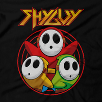 Heavy Metal Tees by Draculabyte l Made from 100% cotton, this unisex t-shirt rocks. Black T-shirt in sizes from small to 6X. Nintendo, Super Mario Bros, Mario, Super Mario, Smash Bros, NES, SNES, N64, Retro Gamer, Retro Gaming, Graphic Art, Shirt, Clothing, Shyguy, Shy Guy, Super Mario 64, Nintendo 64, 90s, Mario Party, Paper Mario, Yoshi