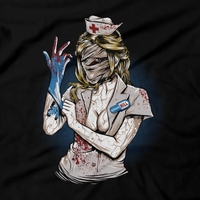 Heavy Metal Tees by Draculabyte l Made from 100% cotton, this unisex t-shirt rocks. Black T-shirt in sizes from small to 6X. Video Games, Gamer, Red, Cult, Silent Hill, Silent Hill 2, Silent Hill 3, Playstation 1, One, PS1, PS2, Playstation 2, Movie, Film, Nurses, Dogs, Fog, Shirt, Art, Heather, Bloody, The Room, Evil