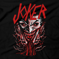 Heavy Metal Tees by Draculabyte l Made from 100% cotton, this unisex t-shirt rocks. Black T-shirt in sizes from small to 6X. Headbangers, Rock, Graphic Art, Shirt, Clothing, Cool, Fashion, Joker, Haha, Batman, Dark Knight, Slayer, Movie, Film, Comic, Villain, Clown,  Robin, Gotham City, DC, Comic Book, Pyscho, Justice League, Bane, Two Face