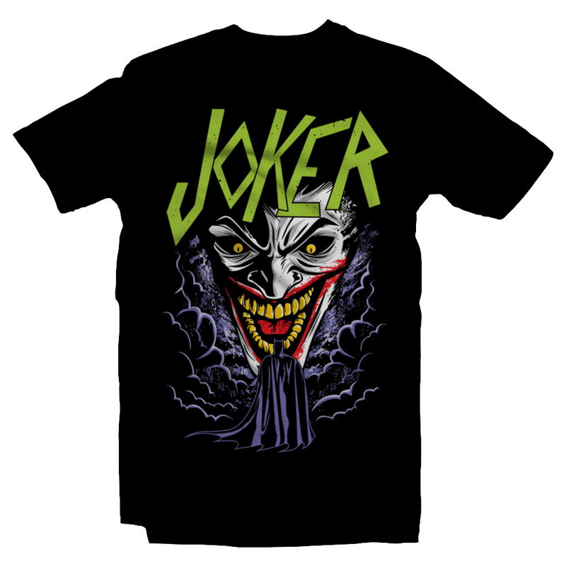 Heavy Metal Tees by Draculabyte l Made from 100% cotton, this unisex t-shirt rocks. Black T-shirt in sizes from small to 6X. Headbangers, Rock, Graphic Art, Shirt, Clothing, Cool, Fashion, Joker, Haha, Batman, Dark Knight, Slayer, Movie, Film, Comic, Villain, Clown,  Robin, Gotham City, DC, Comic Book, Pyscho, Justice League, Bane, Two Face
