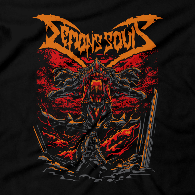 Heavy Metal Tees by Draculabyte l Made from 100% cotton, this unisex t-shirt rocks. Black T-shirt in sizes from small to 6X. Metal from Demon's Souls, Metalheads, Dark Souls 2, Praise The Sun, Bloodborne, Demon Souls, RPG, Action, Bonfire, PS4, Solaire, Japanese, PS5, Rock, Art, PS3, The Slayer of Demons, Gothic, You Are Dead