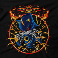 Heavy Metal Tees by Draculabyte l Made from 100% cotton, this unisex t-shirt rocks. Black T-shirt in sizes from small to 6X. Metalheads, Blue Blur, Badnik, Final Boss, Art, Clothing, Video Game, Retro Gaming, Knuckles, Metal Sonic, Dr. Eggman, Sonic the Hedgehog, Tails, Amy, Sega Genesis, Online Store, 2, 3, Sonic CD, dr. robonik, Adventure, Dreamcast, Greenhill