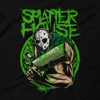 Heavy Metal Tees by Draculabyte l Made from 100% cotton, this unisex t-shirt rocks. Black T-shirt in sizes from small to 6X. Metalheads, Graphic Art, 2, 3, Arcade, Horror, Monsters, Blood, Bloody, Mask, Friday the 13th, Jason Voorhees, Splatterhouse, Sega Genesis, TurboGrafx-16, Namco, Rick Taylor, Jennifer Willis, Mansion, Clothes, Retro Game, Video Game