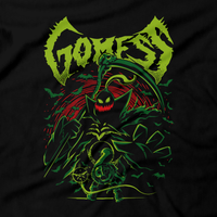 Heavy Metal Tees by Draculabyte l Made from 100% cotton, this unisex t-shirt rocks. Black T-shirt in sizes from small to 6X. The Legend of Zelda, Metalheads, Skull Kid, Retro Gamer, Graphic Art, Video Games, Ganon, TLOZ, Moon, Hyrule, Ocarina of Time, OOT, Majora's Mask, Nintendo 64 Shirt, Hyrule, Triforce, N64, Termina, Deku, Goron, Gomess, Mini Boss, Bats