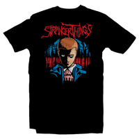 Heavy Metal Tees by Draculabyte l Made from 100% cotton, this unisex t-shirt rocks. Black T-shirt in sizes from small to 6X. Horror, Movie, Film, Scary, Halloween, Evil, Bloody, Killer, Murder, Terror, Monster, Strange, 80s, tv show, Demogorgon, Dream, Sleep, Jason Voorhees, 80s, Shirt, Clothes, Series, Creature, Thing, Online