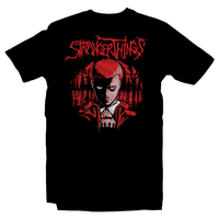 Heavy Metal Tees by Draculabyte l Made from 100% cotton, this unisex t-shirt rocks. Black T-shirt in sizes from small to 6X. Horror, Movie, Film, Scary, Halloween, Evil, Bloody, Killer, Murder, Terror, Monster, Strange, 80s, tv show, Demogorgon, Dream, Sleep, Jason Voorhees, 80s, Shirt, Clothes, Series, Creature, Thing, Online
