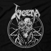 Heavy Metal Tees by Draculabyte l Made from 100% cotton, this unisex t-shirt rocks. Black T-shirt in sizes from small to 6X. Horror, Movie, Film, Scary, Halloween, Evil, Bloody, Killer, Murder, Terror, Monster, Strange, 80s, tv show, Demogorgon, Dream, Sleep, Jason Voorhees, 80s, Shirt, Clothes, Series, Creature, Thing, Online