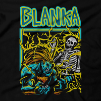 Heavy Metal Tees by Draculabyte l Made from 100% cotton, this unisex t-shirt rocks. Black T-shirt in sizes from small to 6X. Video game shirt by Metalheads, Fighting Game, Arcade, Fighter, SNES, 90s, 1990s, sega, Street Fighter 2, SFII, SF2, Akuma, Ken, Ryu, Chun-Li, Capcom, 3, 4, 5, III, IV, V, Alpha, Demon, Blanka,, Playstation, Retro Gamer, Gaming, Shirt