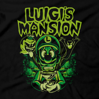 Heavy Metal Tees by Draculabyte l Made from 100% cotton, this unisex t-shirt rocks. Black T-shirt in sizes from small to 6X. Graphic Art, Boss, Rock and Roll, Princess, Nintendo Switch, Marilyn Manson, Luigi's Mansion, 2, 3, Gamecube, King Boo, Ghost, Gooigi, Super Mario, SMB, 3DS, Haunted House, Hotel, Sweet Dreams, Dark Moon, Polterpup, Professor E. Gadd