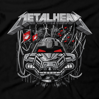 Heavy Metal Tees by Draculabyte l Made from 100% cotton, this unisex t-shirt rocks. Black T-shirt in sizes from small to 6X. TMNT, Metalheads, Mikey, Leonardo, Donatello, Rock and Roll, Comic Book, Cartoon, Shredder, Villain, Krang, Michelangelo, Bebop, Teenage Mutant Ninja Turtles, Retro Gamer, Baxter Stockman, Nintendo, Art, NES