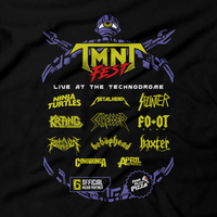 Heavy Metal Tees by Draculabyte l Made from 100% cotton, this unisex t-shirt rocks. Black T-shirt in sizes from small to 6X. Metal, Metalheads, Nintendo, NES, Gamer, Mash Up, TMNT, Michelangelo, Mikey, Leonardo, Donatello, Movie, Brain, Rock and Roll, Metal Head, Comic Books, Cartoons, Shredder, Villain, Krang, Michelangelo, Bebop and Rocksteady, Turtle, Teenage, Mutant Ninja Turtles, Game Graphic Art