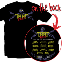 Heavy Metal Tees by Draculabyte l Made from 100% cotton, this unisex t-shirt rocks. Black T-shirt in sizes from small to 6X. Metal, Metalheads, Nintendo, NES, Gamer, Mash Up, TMNT, Michelangelo, Mikey, Leonardo, Donatello, Movie, Brain, Rock and Roll, Metal Head, Comic Books, Cartoons, Shredder, Villain, Krang, Michelangelo, Bebop and Rocksteady, Turtle, Teenage, Mutant Ninja Turtles, Game Graphic Art